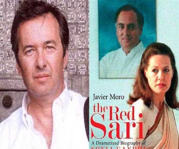 When was the Book on Sonia Gandhi titled The Red Sari written?