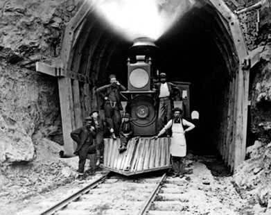 Who was an engineer who lobbied Congress to pass the Transcontinental Railroad Act but died before the railroad was finished? 