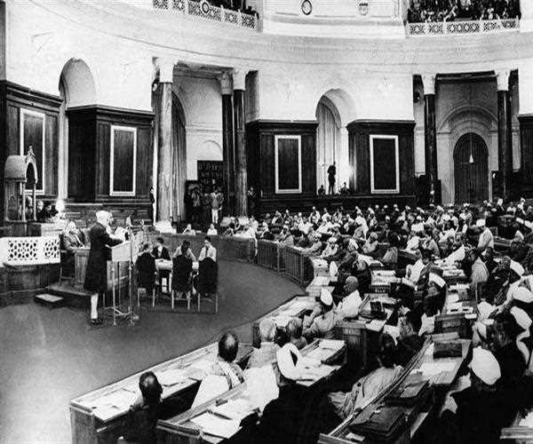 The first session of the Constituent Assembly was held in?