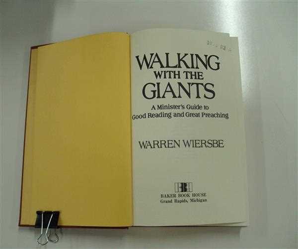 who wrote the Walking With Giants and When?