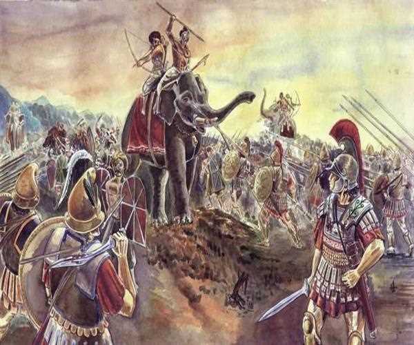 Who defeated Alexander in India?