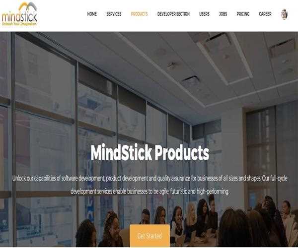 How to locate myself to Product Section at MindStick?