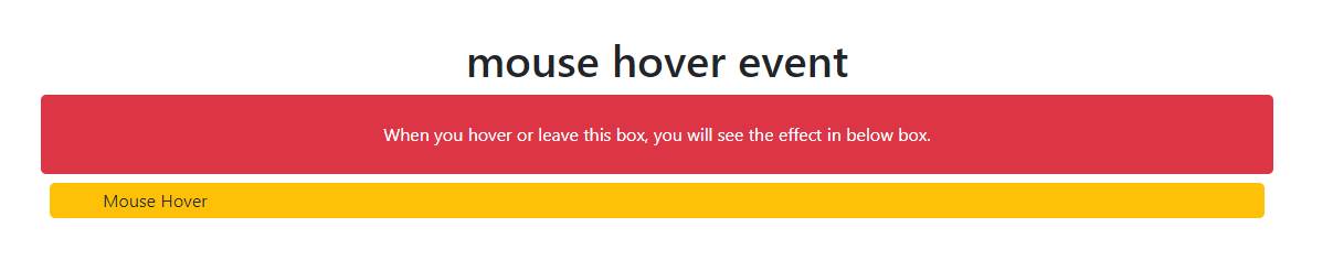 how to occur hover event in html page and how to handle the hover event in JQ?