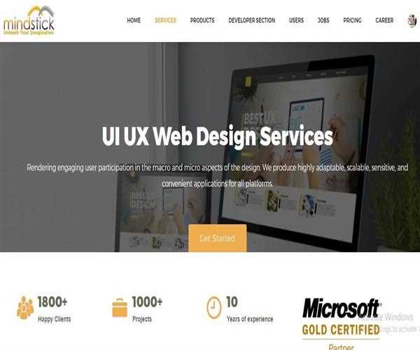 Does MindStick develops and maintain UI/UX Design & Development services?