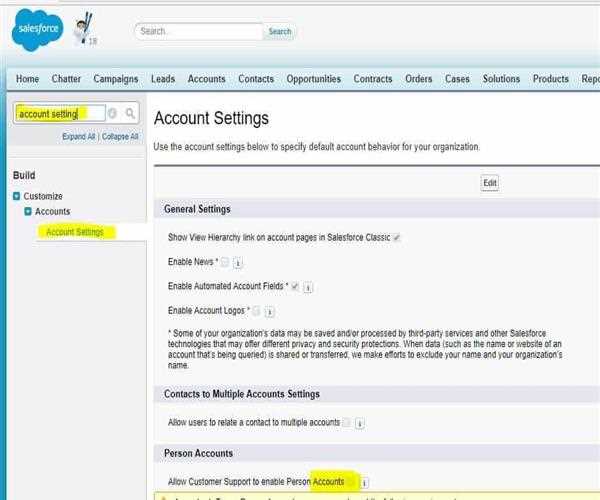 What are Accounts in SalesForce?