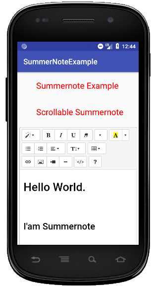How to add summernote editor in our Android projects? Add also explains how to set/get value from the summernote editor in an android studio?