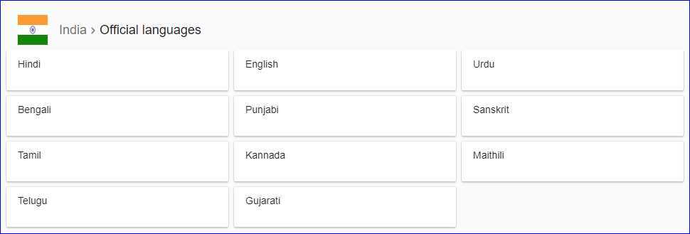 What is the official language of india ?