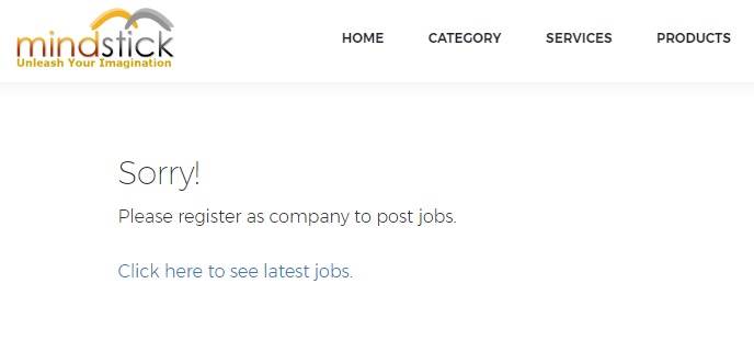 How can you post any job opening of your company at MindStick?
