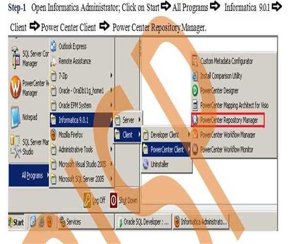How to Configure Client and Repository in Informatica power center?