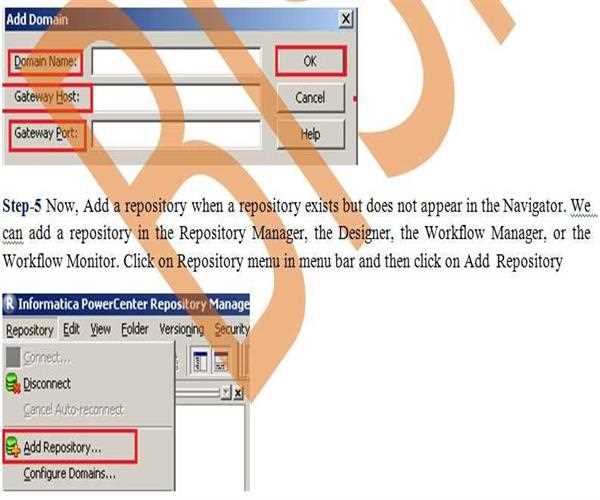 How to Configure Client and Repository in Informatica power center?