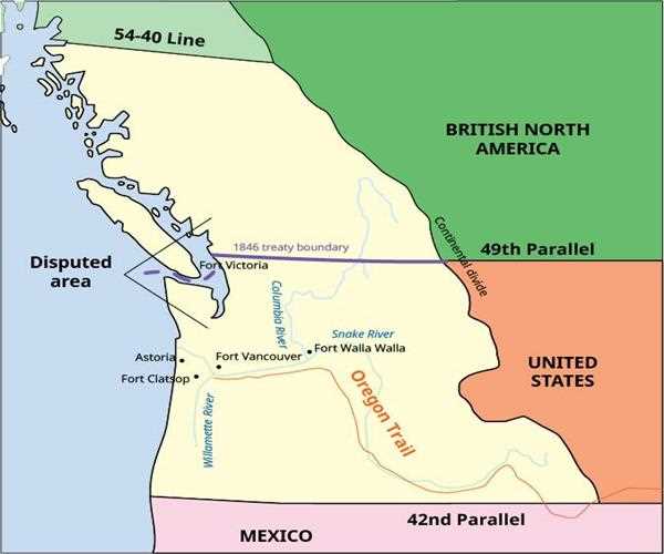 What agreement did the United States and Great Britain reach about the Oregon Territory?