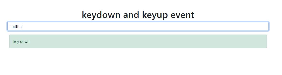 how to handle keyDown and keyUp event in JQ?