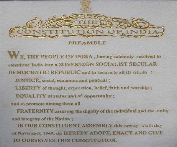 From where The Indian Constitution has borrowed the ideas of Preamble.?