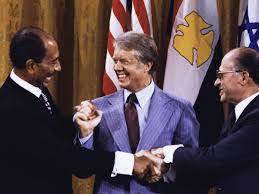 What were the Camp David Accords led by President Carter?