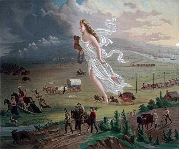 How the policy of manifest destiny affected native americans? 