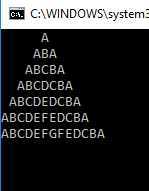 How to Print Alphabet Triangle in C# ?