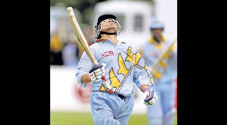 Which is the first century in VIIth world cup ( 1999 ) ?