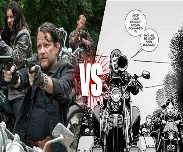 What are the main differences between The Walking Dead comics and the TV show?