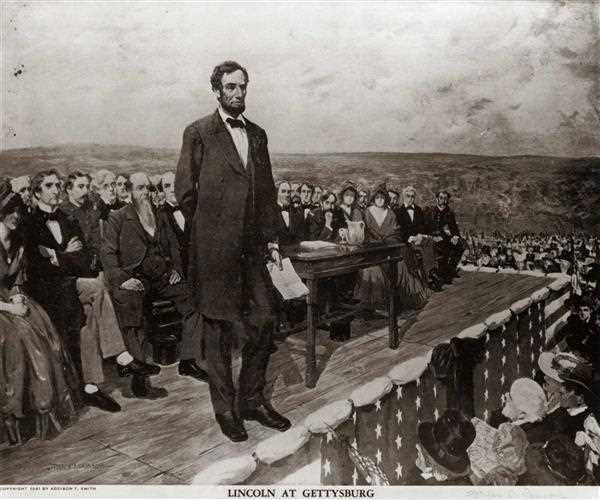 What was the overall message of the Gettysburg address?