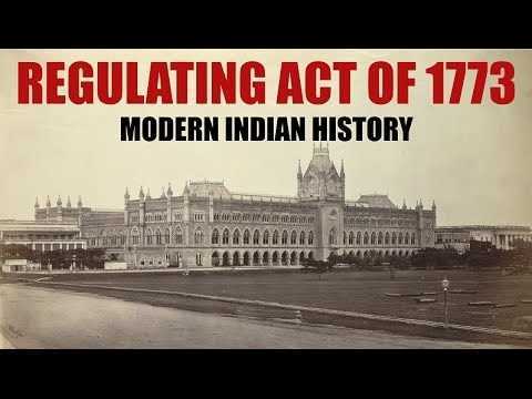 What was the year of Regulating Act?