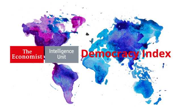 What is the India’s rank in the 2017 EIU Global Democracy Index?