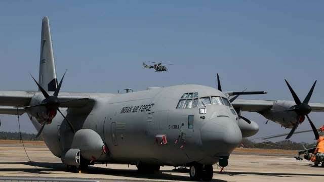 IAF has made a world record of landing C-130J at?