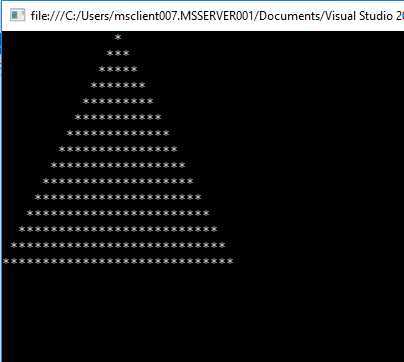 How to print Pyramid Pattern in C# ?
