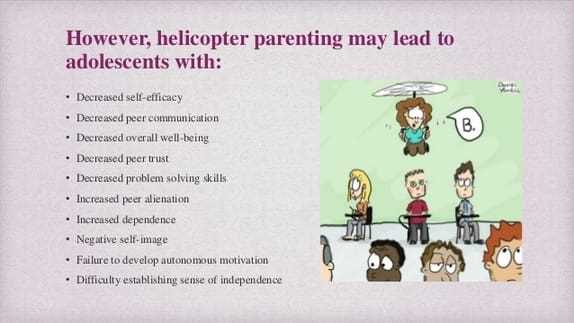 What is meant by Helicopter Parents?