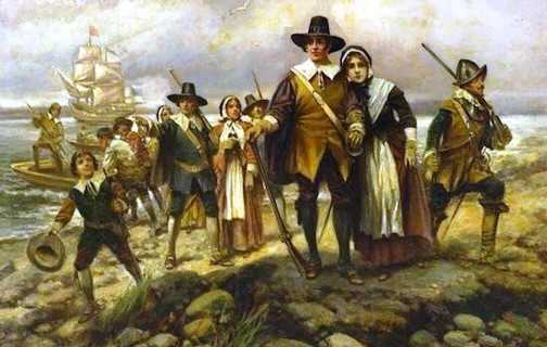 Where did the Mayflower Pilgrims land?