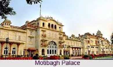 Moti Bagh Palace is located in which city of Punjab?