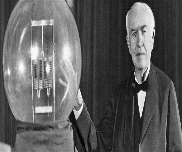 Who is given credit for the invention of the light bulb?