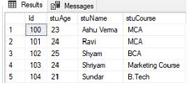 How to Update table data in SQL Server using command?