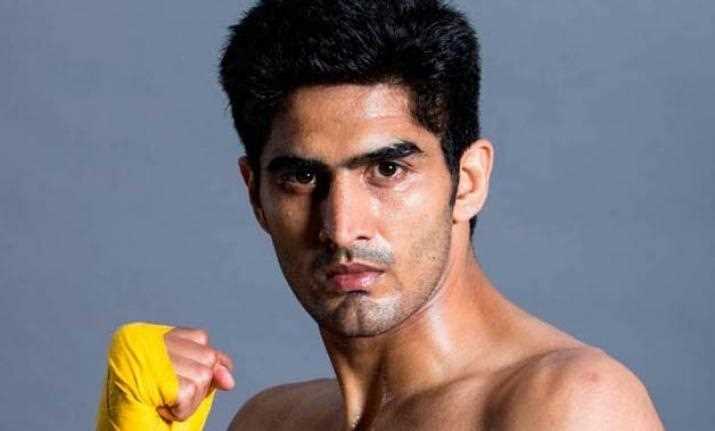Who is the first Indian to score Pro-Boxing hat-trick? 
