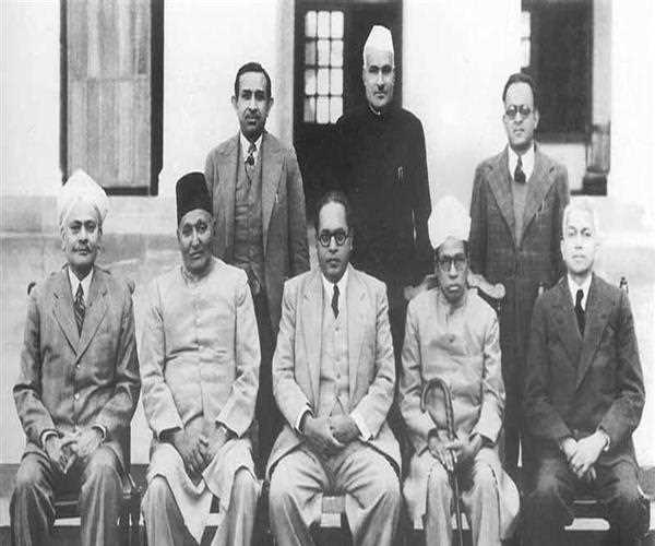 How many members wrote the Indian Constitution?