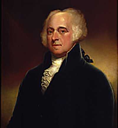 Which American President was responsible for drafting the Massachusetts Constitution?