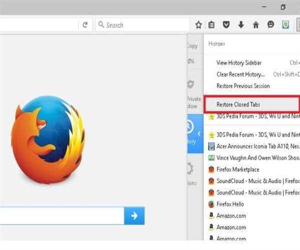 How can I reopen accidentally closed tabs on Firefox?