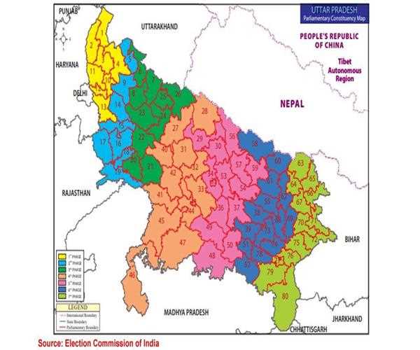 Number of Constituencies in Uttar Pradesh for Lok Sabha election