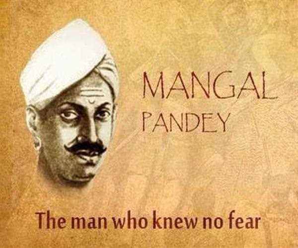 Which place witnessed the incident of Mangal Pandey firing upon British officers?