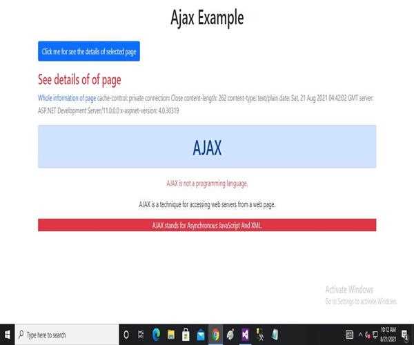 How to fetch information from a normal file with AJAX?