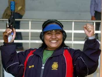 Name the Indian shooter from Haryana who won the women