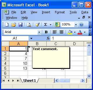 What term describes explanatory text attached to a cell in Microsoft Excel?