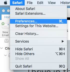 How do I change the Safari home page on a Mac?