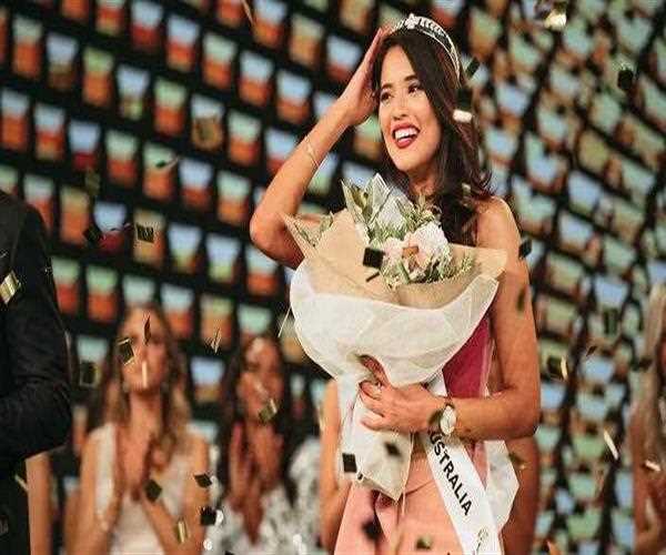 Name the India born women who won the Miss Universe Australia 2019 title?