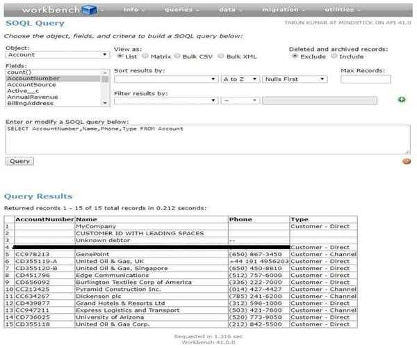 How to use Workbench tool of Salesforce?