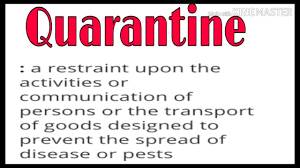 what is the meaning of quarantine