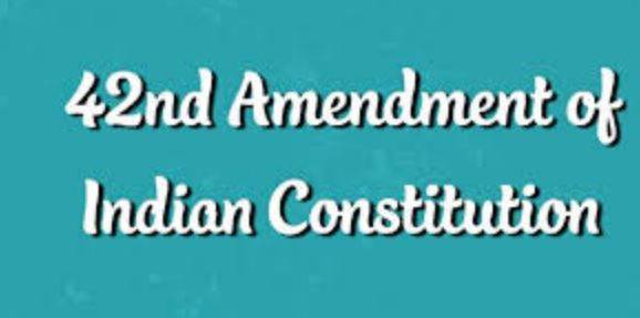 Which Constitutional Amendment is called Mini Constitution?