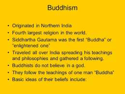 Where did buddhism originate?