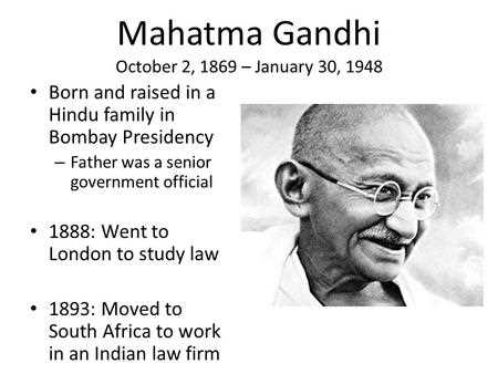 When was Mohandas Karamchand Gandhi born?