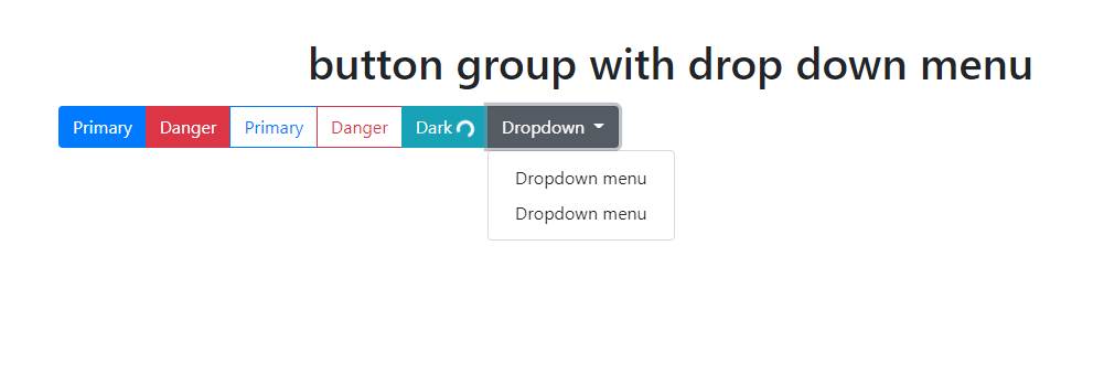 How to make a Group Button Dropdown with Dropdown header?