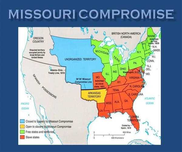 What were the provisions of the Missouri Compromise?